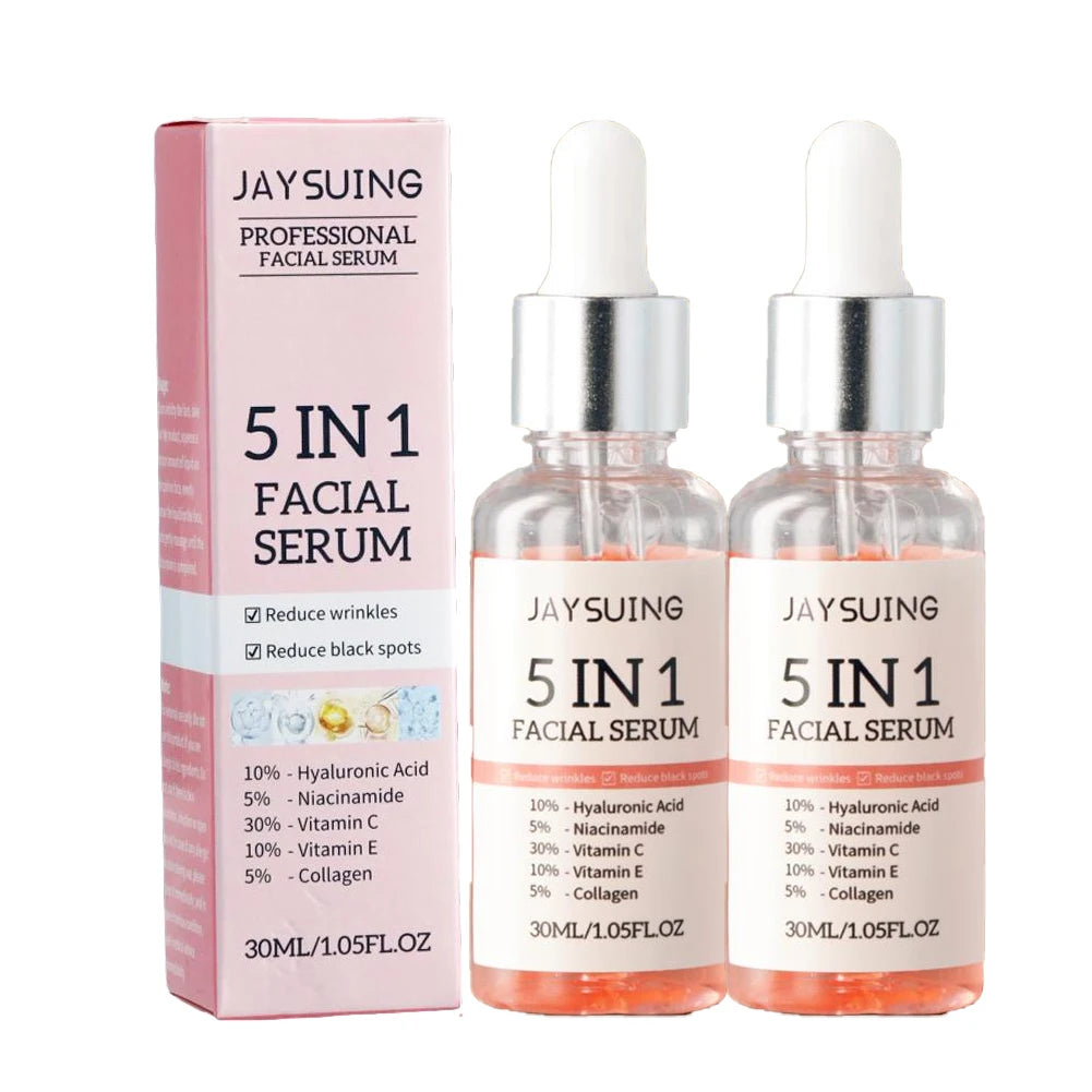 5-in-1 Vitamin C & Hyaluronic Acid Face Serum – 30ml