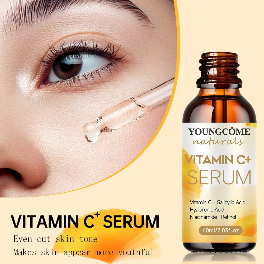 Vitamin C Face Cream & Essential Set Retinol Smooth Wrinkle Moisturizing Firming Hyaluronic Lightening Repairing Smooth Skincare Oasis Select