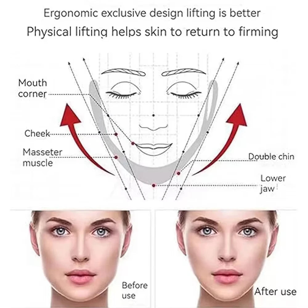 V-Shape Firming Face-lift Slimming Mask Removal Masseter Muscle Double Chin Face Fat Burning Anti-aging Beauty Products New Oasis Select