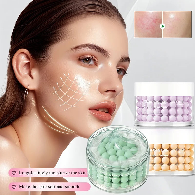 Centella Asiatica Capsule Cream – Hyaluronic Acid & Grape Seed