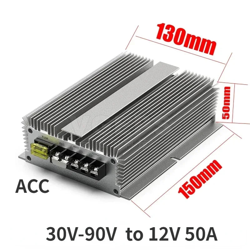 Buck 20V-96V 72V to 12V 60A 50A 40A 30A 20A 15A 10A 5A Step Down DC DC Converter Regulator 48V 60V Voltage Reducer Golf Cart Oasis Select 30V-90V to 12V 50A 20V-90V 12V