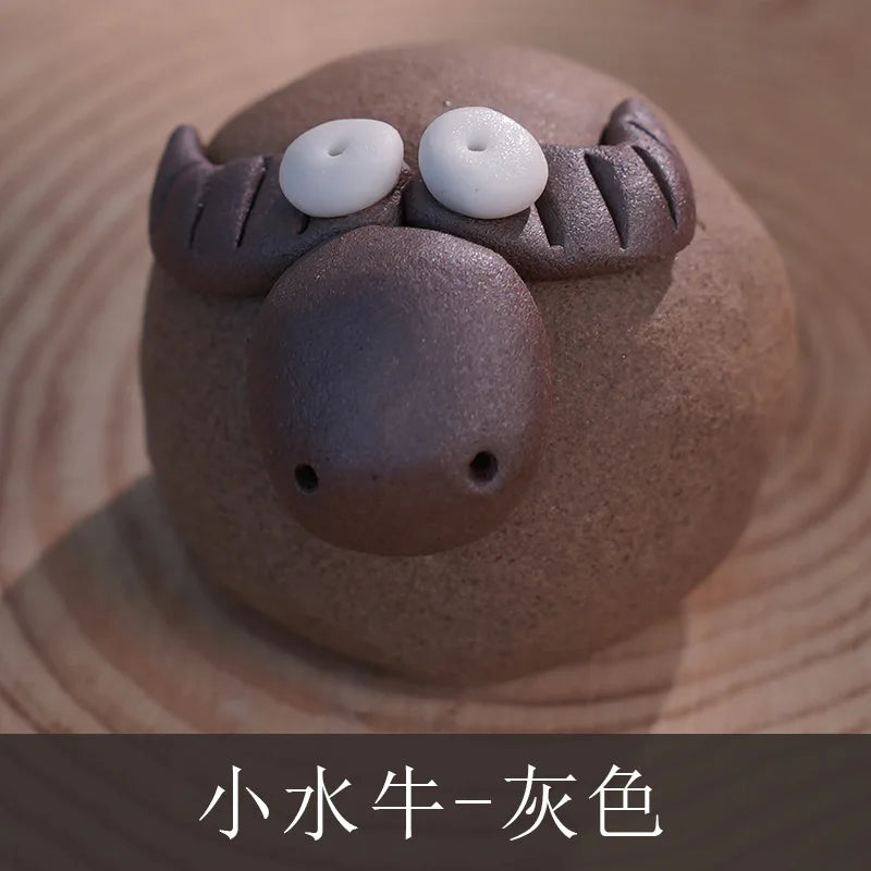 Ceramic Cute Mini Ornaments Tourist Attractions Hand-pinched Animals