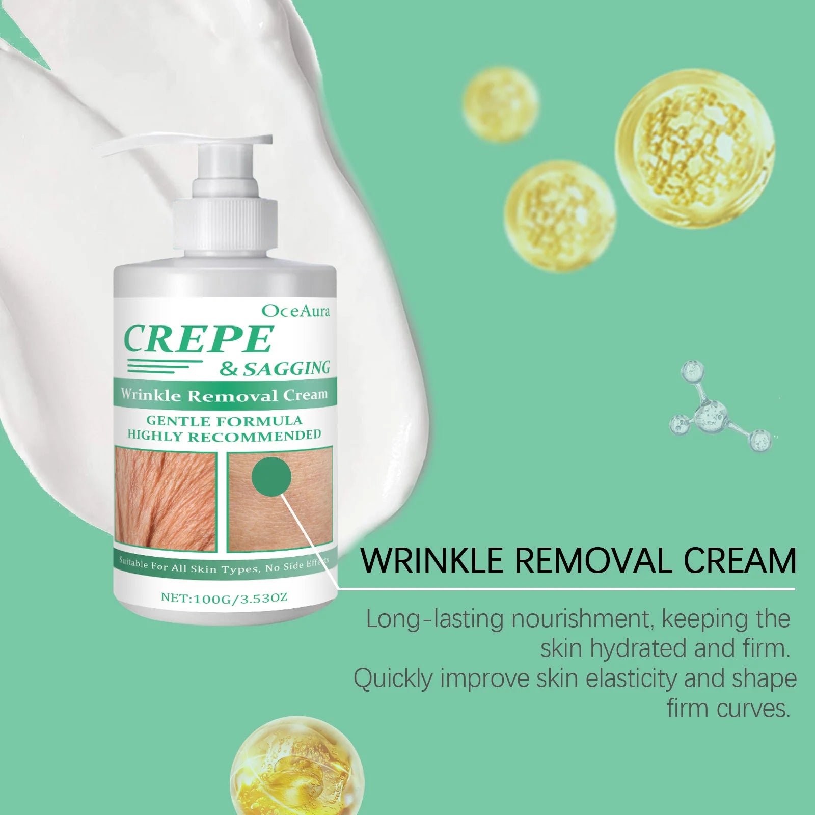 OceAura Collagen Body Cream – Anti-Aging Firming & Moisturizer Anti-Aging Body Cream Oasis Select