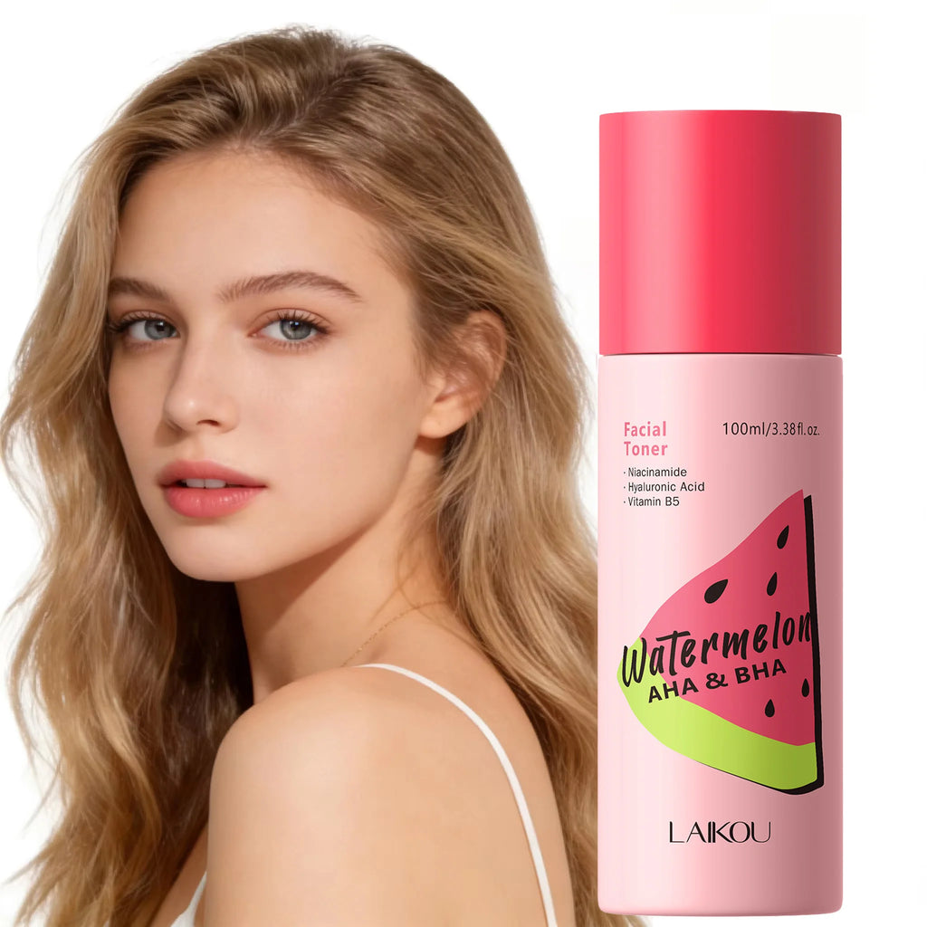 LAIKOU Watermelon Toner, AHA BHA Pore Care, Hydrating Refreshing Facial Toner, Moisturizing Soothing Skin Toner Oasis Select