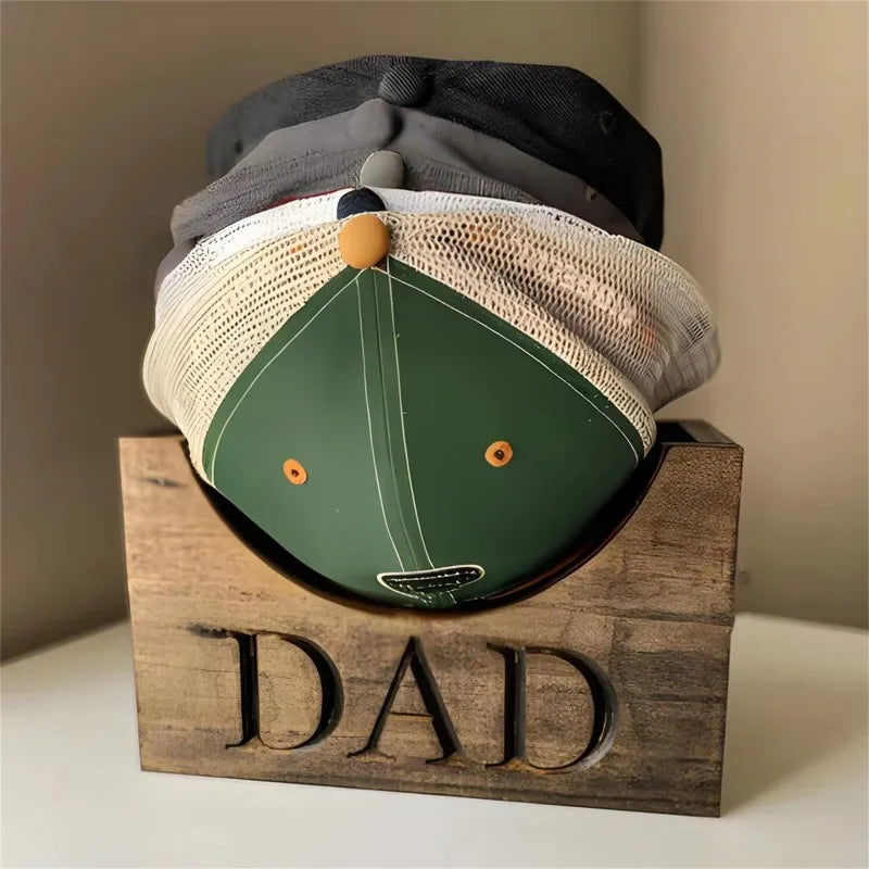 Father's Day hat stand Baseball hat stand storage stand A gift for dad Wood crafts Oasis Select