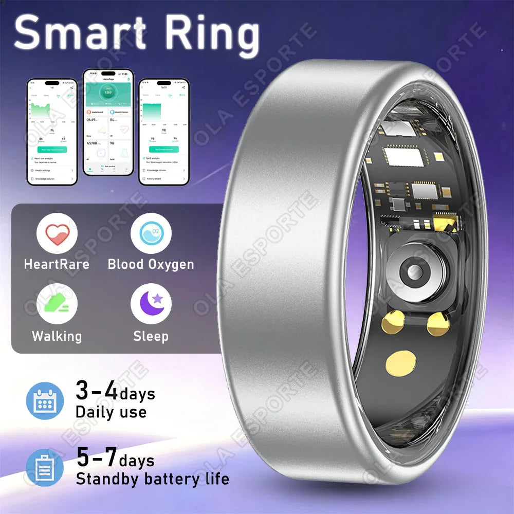 Ola Esporte Smart Ring – Heart Rate, SpO₂ & Sleep Tracker