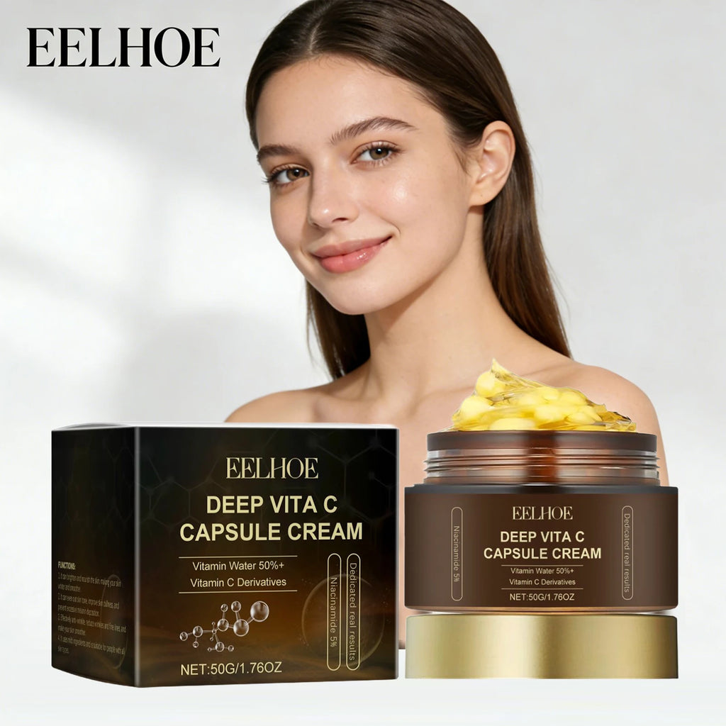 EELHOE Vita C Capsule Cream – Brightening Dark Spot Corrector Vitamin C Face Cream Oasis Select