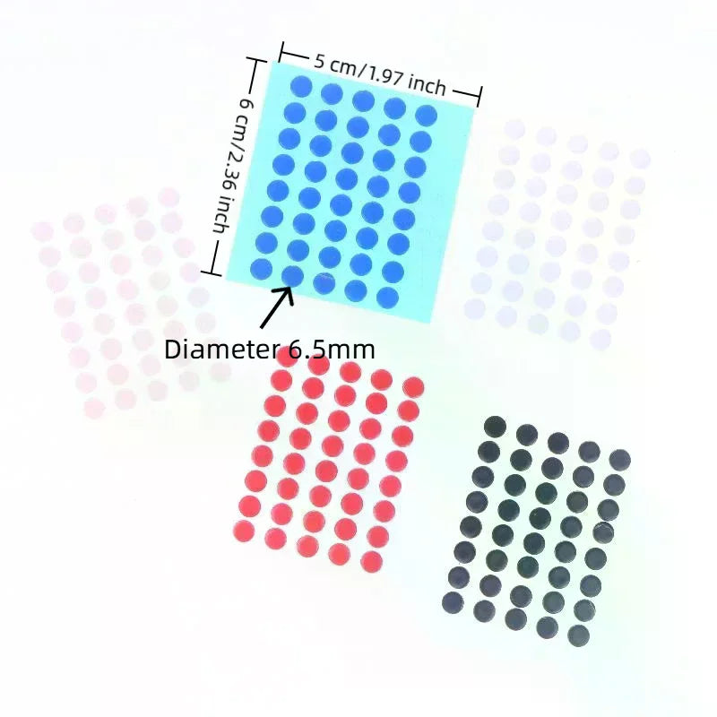 40Pcs 6.5mm Diameter 0.8mm Thickness Small Dots Universal Mouse Skates For Mouse Foot Glide Feet Sticker Oasis Select