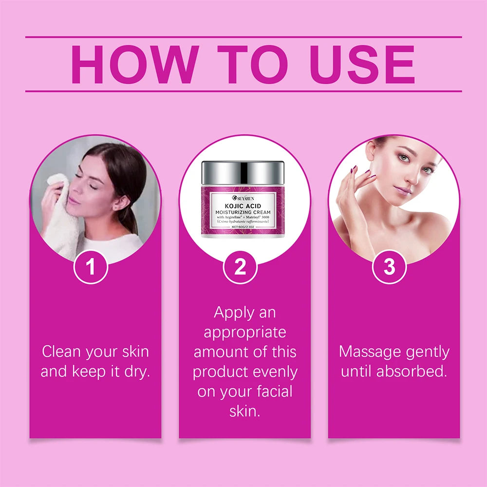 SUYARUN Vitamin C Kojic Acid Collagen Face Cream | Brightening