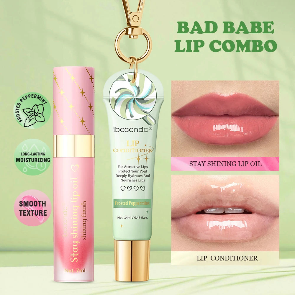 Lip Oil & Lipstick Combo Set – Hydrating Glossy Lip Duo Lip Oil Gloss Set Oasis Select