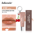 Lakerain Butter Lip Glowing With Keychain Long Lasting Deep Hydration Natural Color Smooth Lip Quickly Improve Lip Condition Oasis Select Toffee
