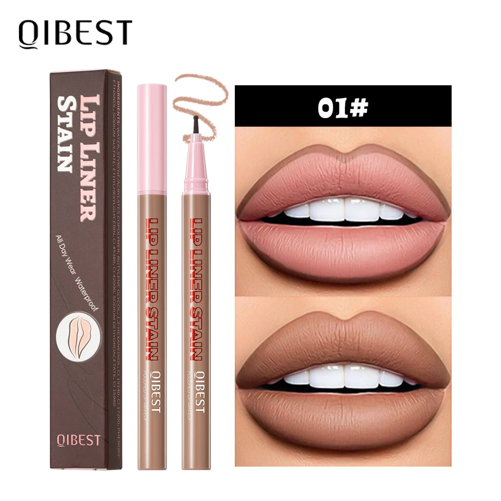 QiBest Matte Liquid Lip Liner – Waterproof Contour Pen