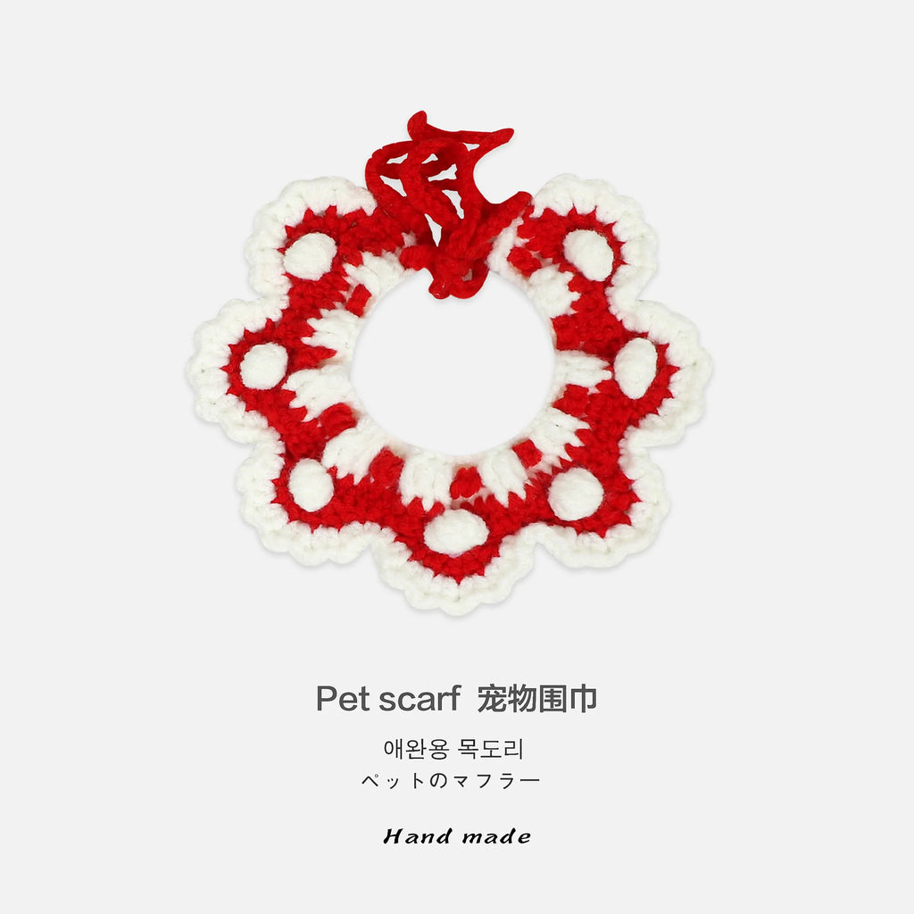 Handmade Cat Collars, Pet Cat, Dog and Rabbit Accessories, Necklaces, Woven Neck Collars, Clothes, Cute Flower Scarves Oasis Select