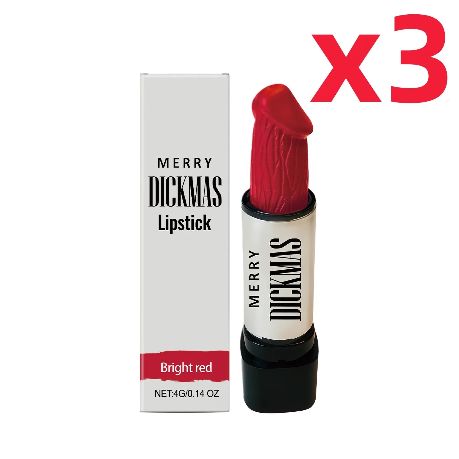 Multi-Color Matte Lipstick – Waterproof & Moisturizing 4g Matte Lipstick Oasis Select Rose Red X 3