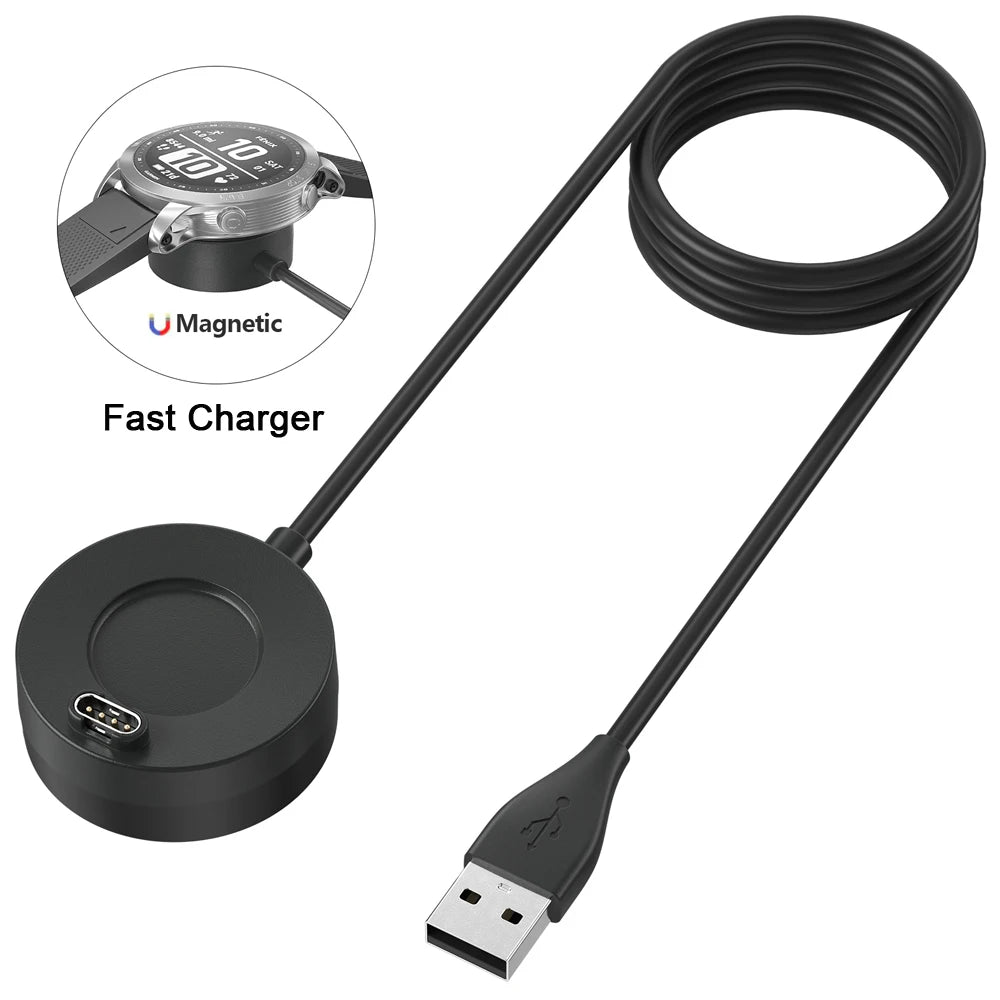 Magnetic Charger for Garmin Vivoactive Fenix Venu Forerunner Smartwatch Charger Cable Oasis Select
