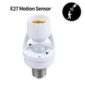 E27 PIR Motion Sensor Lamp Base AC 85-265V Human Induction Detector Smart Lamp Socket Holder Converter For Led Bulbs Lighting Oasis Select E27 Lamp Base