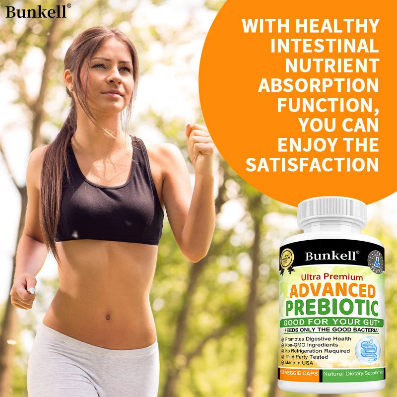 Bunkell Advanced Prebiotic Capsules – Gut & Immune Support Prebiotic Supplement Oasis Select