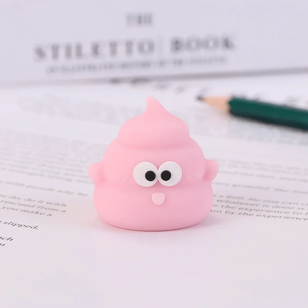 1pcs Creative Mini Cute Poop Pencil Sharpener for Elementary School Students Convenient Pencil Sharpener Children's Reward Gift Oasis Select Pink