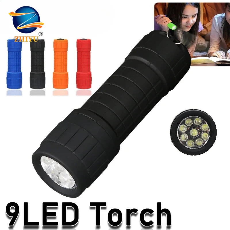 Mini 9-LED Pocket Flashlight | Waterproof Outdoor Torch & Gift