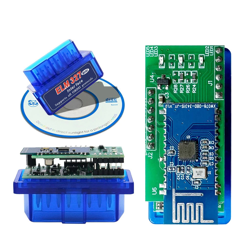 ELM327 V1.5 Bluetooth OBD2 Scanner – Dual PCB PIC18F25K80 OBD2 Diagnostic Scanner Oasis Select