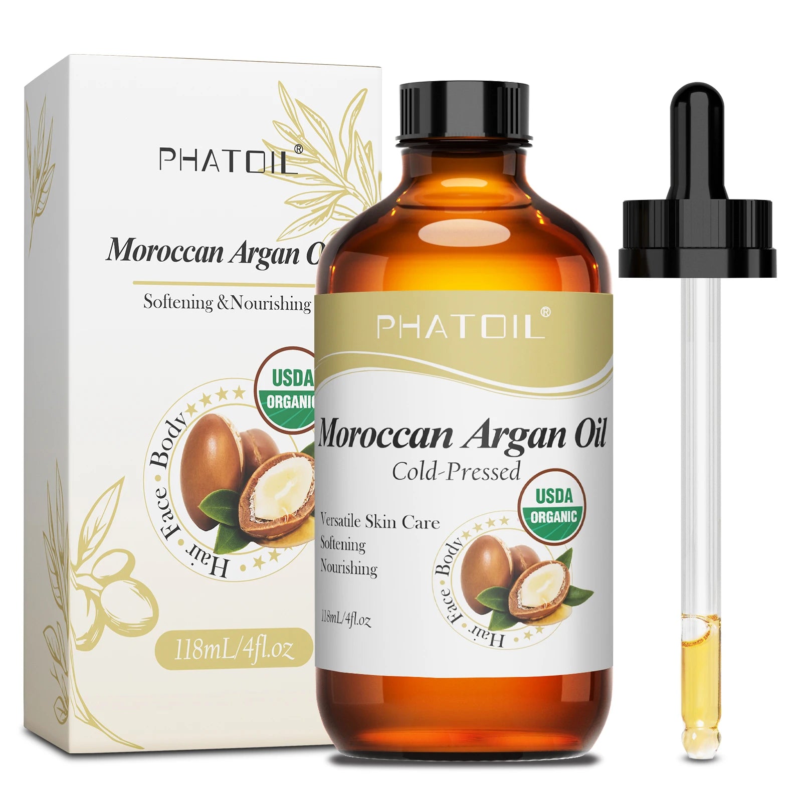 PHATOIL Organic Cold-Pressed Castor Oil – Hair, Skin & Lashes