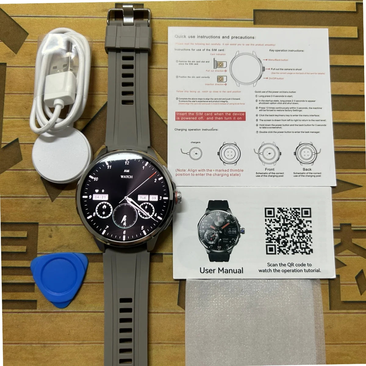 Goldenspike 32GB+256GB Smartwatch 4G/5G LTE 900W Rotary HD Camera GPS WIFI HiSportPro App Bluetooth Smart Watch For IOS Android Oasis Select