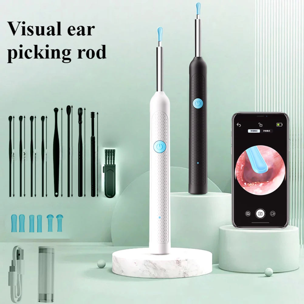Visual Ear Wax Cleaner with HD Camera – Safe Endoscope Tool Ear Wax Removal Tool Oasis Select