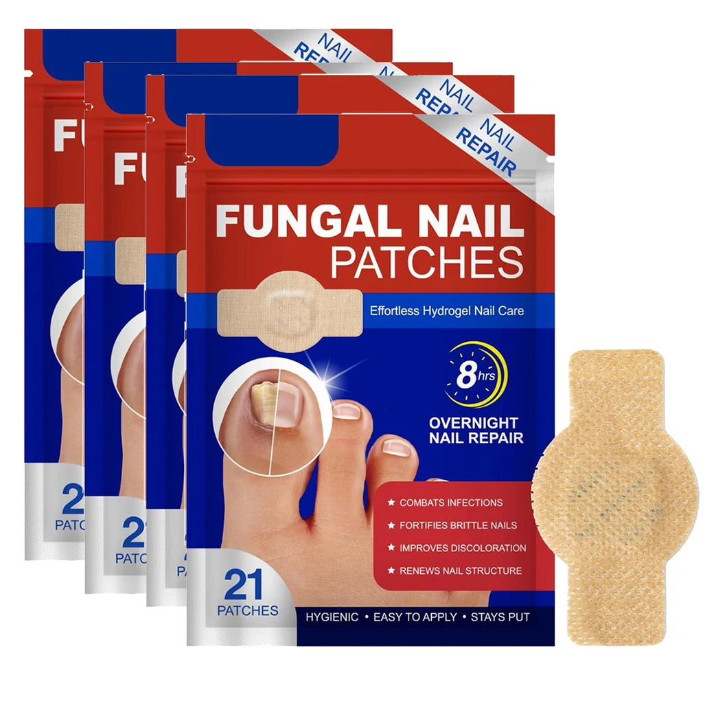 2/4 Packs Toenail Fungus Patch Waterproof Nail Repair Patches Nail Ingrown Correction Sticker for Discolored Damaged Nail 21pcs Oasis Select Pack of 4