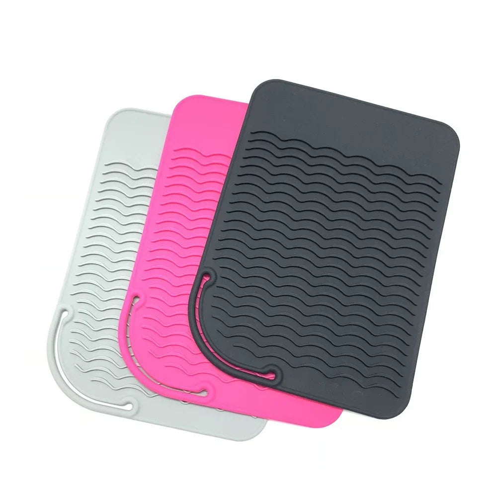 Styling Tools Heat Proof Mat Silicone Pad Anti Slip Portable for Hair Straightener Curling Iron Countertop Protector Oasis Select