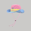 New Retro Big Brim Bucket Hat Quick-drying Lightweight Sun Protection Hat Dopamine Color Hiking Cap Summer Outdoor Oasis Select Pink
