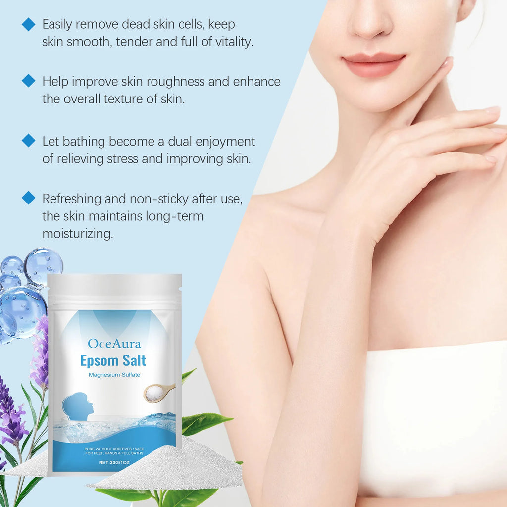 Bath Salt Spa Exfoliating Dead Skin Removal Improve Roughness Smoothing Cleansing Skin Body Wash Soothing Moisturizing Skin Care Oasis Select