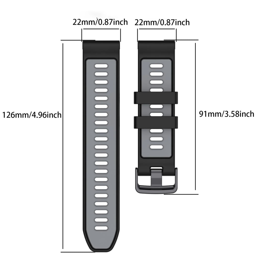 2-in-1 Silicone Case & Band for Garmin Forerunner 965 Smartwatch Band & Case Oasis Select