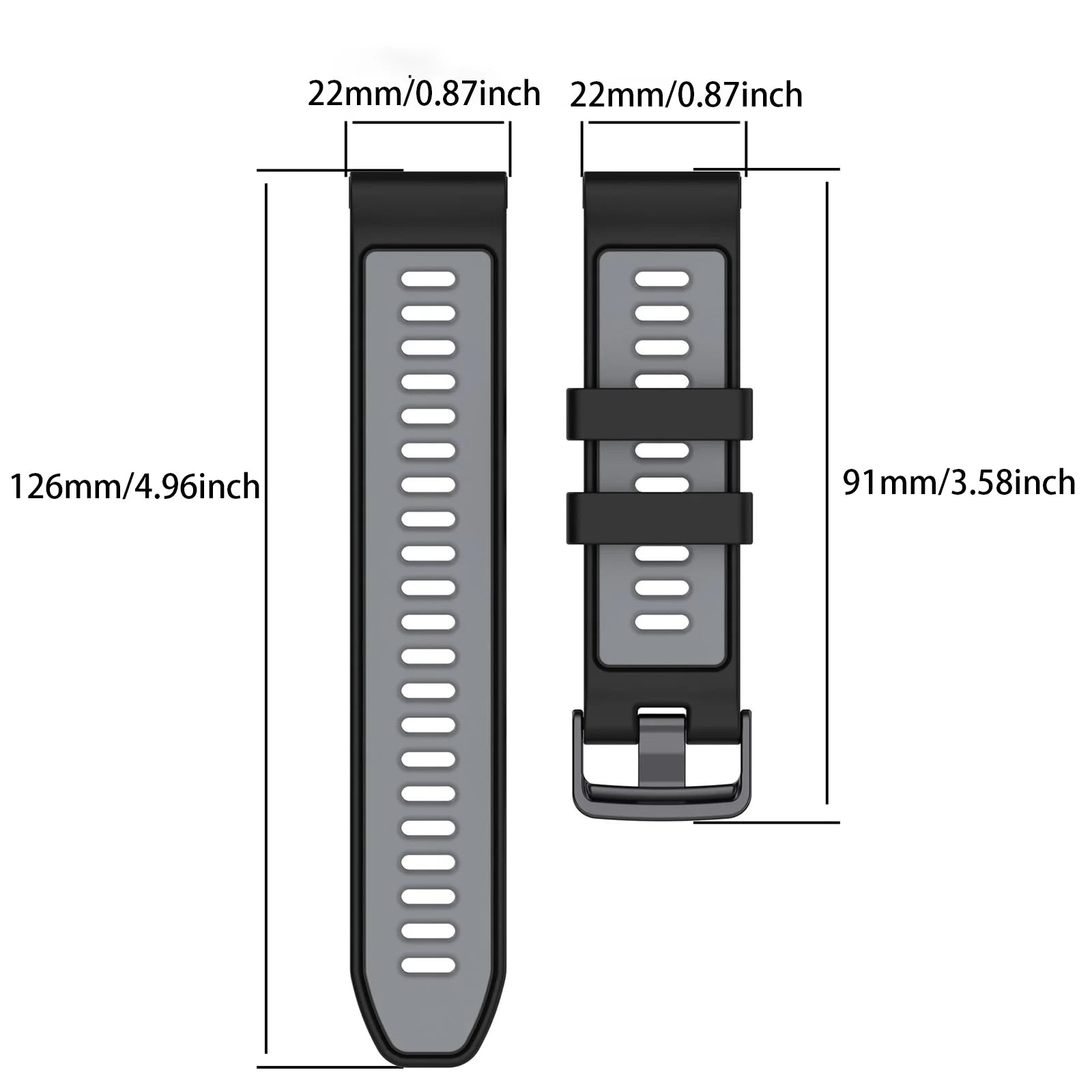 2-in-1 Silicone Case & Band for Garmin Forerunner 965 Smartwatch Band & Case Oasis Select