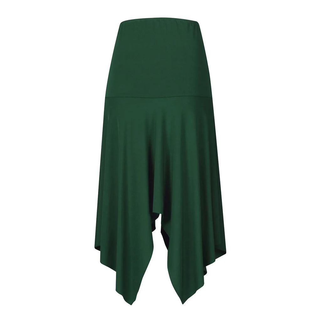 Gothic Black High Waist Irregular Long Skirt | Steampunk Women Gothic Long Skirt Oasis Select