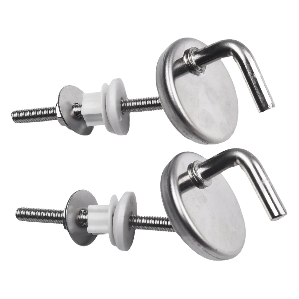 2Pcs Toilet Seat Hinge Adjustable Knob Toilet For Seat Hinge Toilet Seat Fix Fitting Stainless Steel With Mounting Accessory Oasis Select