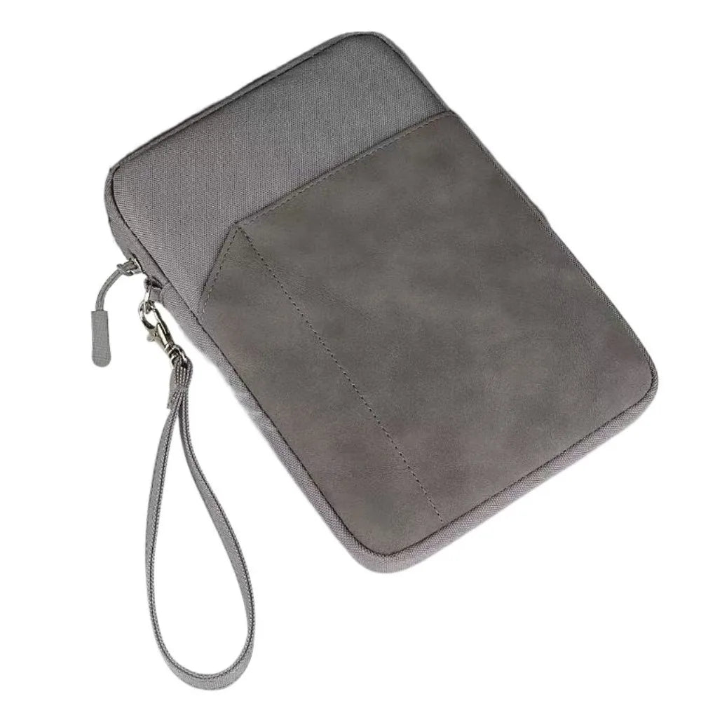 Anti Scratch Tablet Sleeve Bag Lightweight Protective Cover Portable Tablet Bags Soft Material Dual Zipper Tablet Pouch Travel Oasis Select Dark Grey