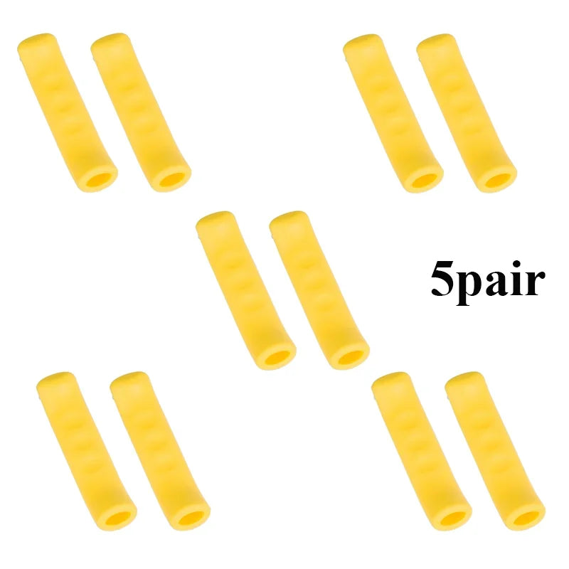 1 2 5pairs Bicycle Brake Handle Cover Silicone MTB Grip Gloves Anti