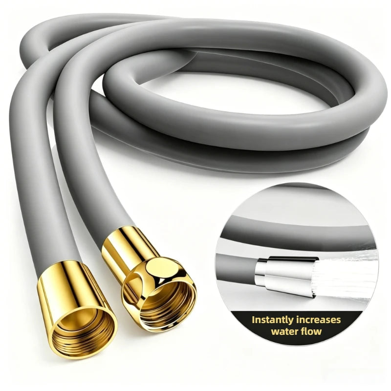 1.5/2M Bathroom Silicone Shower Tube Bend Arbitrarily Hose Explosion Proof Anti-winding Shower Hose Bathroom Faucet Accessories Oasis Select