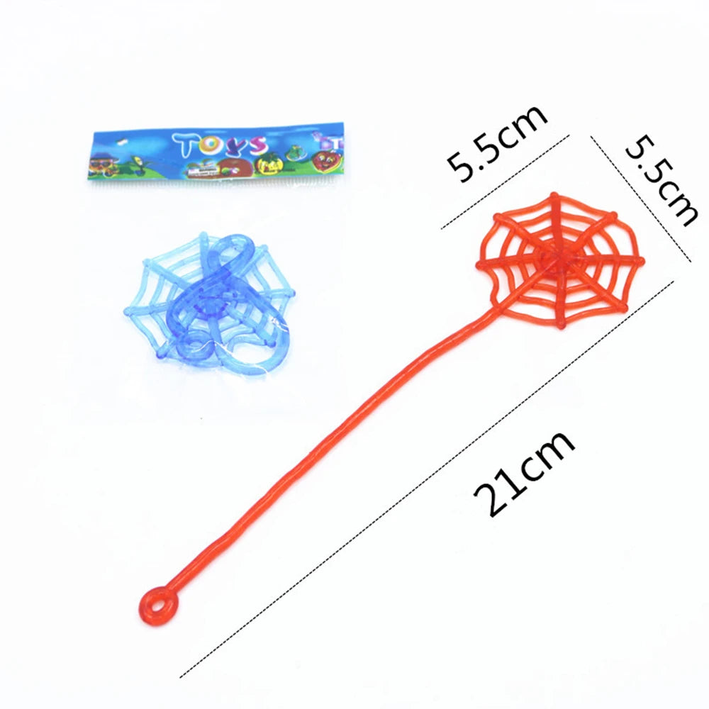 12/30Pcs Stretchable Climbing Spider Web Tricky Toys Kids Birthday Party Baby Shower Gift Rewards Halloween Carnival Party Favor Oasis Select