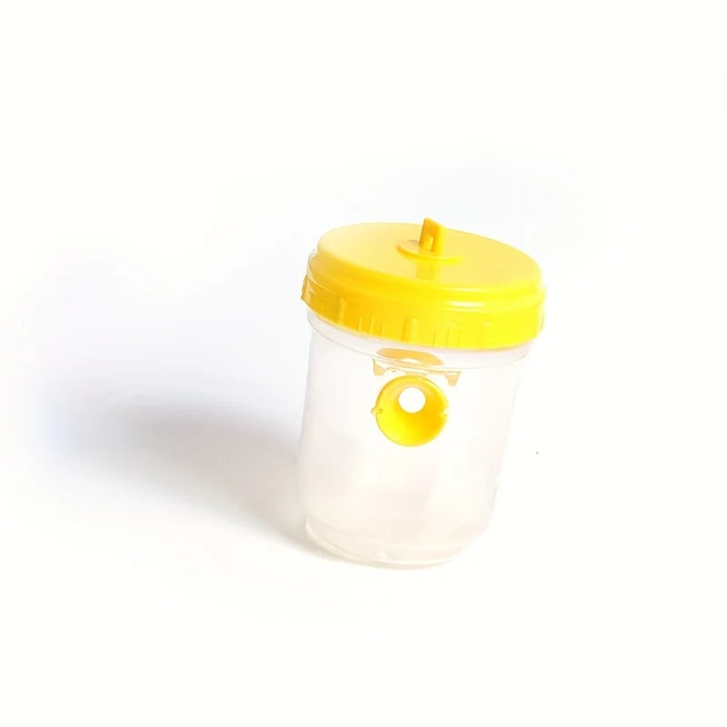Clear Plastic Outdoor Insect Trap with Lid - Effective for Catching Fruit Flies, Wasps, Transparent Design for Easy Monitoring Oasis Select