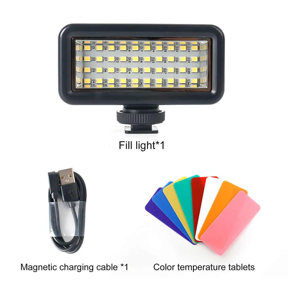 VeFly 40M Waterproof Underwater LED Fill Light for GoPro & DJI