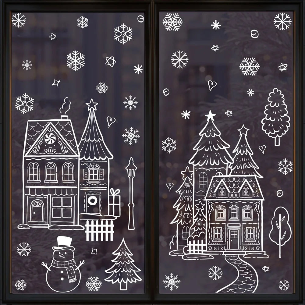 Snowman Christmas Window Clings & Removable Xmas Wall Decals Christmas Window Decals Oasis Select