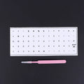 German Tear-Off Film Keyboard Sticker With Tweezers Desktop Laptop Key Sticker Single Film Universal Transparent Sticker Oasis Select Black