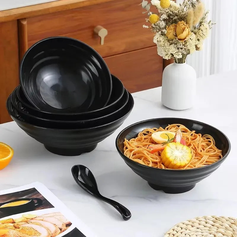 Thickened Plastic Ramen Bowl – Anti-Slip Noodle & Salad Bowl Plastic Ramen Bowl Oasis Select