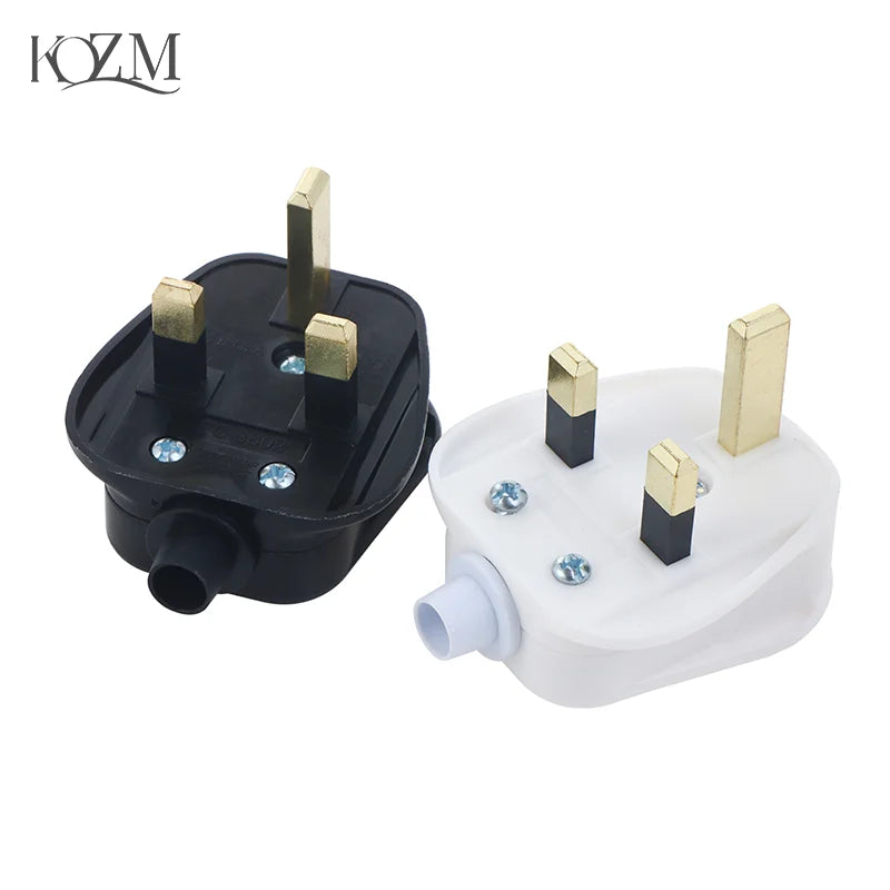 UK Type G 13A Fused 3-Pin Mains Plug – Rewirable Connector