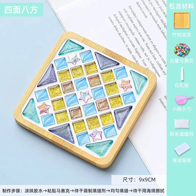 Mosaic Coasters DIY Creative Children's Handmade Material Event