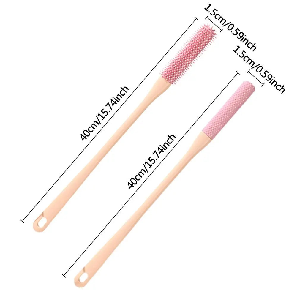 Silicone Toe Brush Nail Brush For Cleaning Fingernails Foot Scrubber In Shower Silicone Bristles Foot Brush Deep Cleaning tool Oasis Select Pink