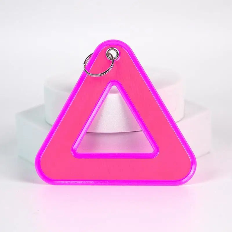 Triangle Reflective Safety Pendant for Student Backpack, High Visibility Reflective Tag for Night Walking Cycling Oasis Select A5