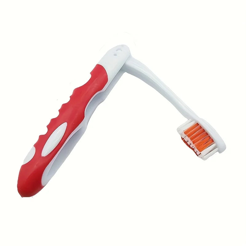 Manual Folding Travel Toothbrush, Full-head, Medium Bristles, Microfiber, Unscented, Portable and Easy to Clean Oasis Select 1 pc 3