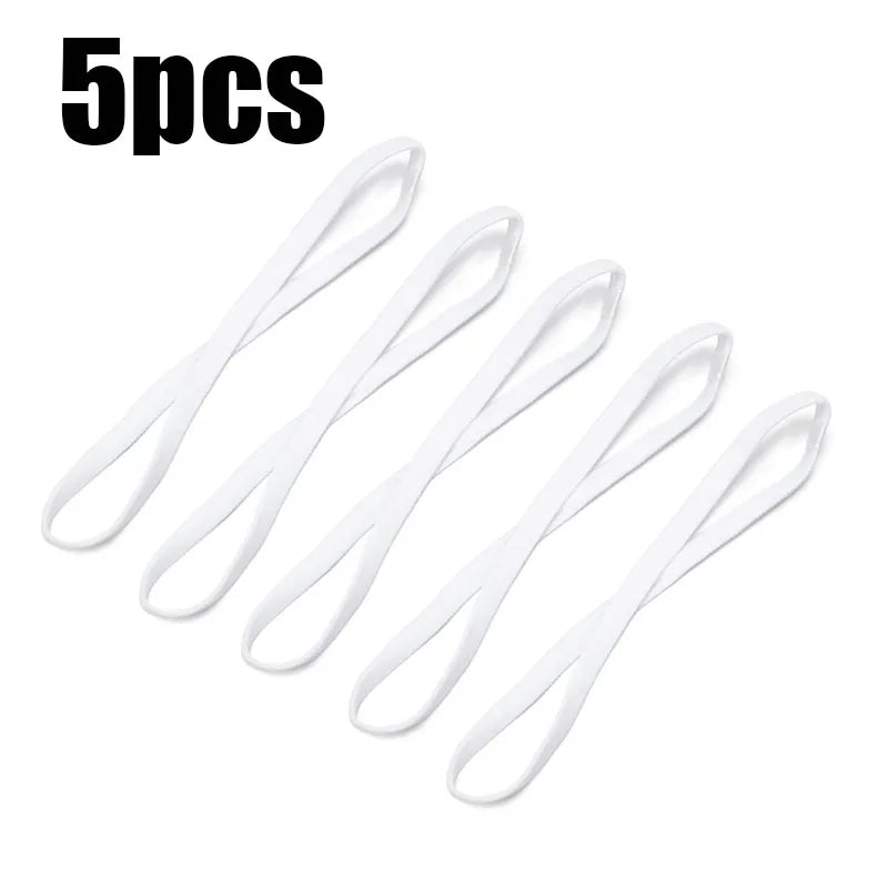 5/10pcs Elastic Absorbent Sweat Bands Yoga Running Fitness Headband Thin Sports Women Men Hair Bands Anti-Slip Hair Accessories Oasis Select 5pcs white